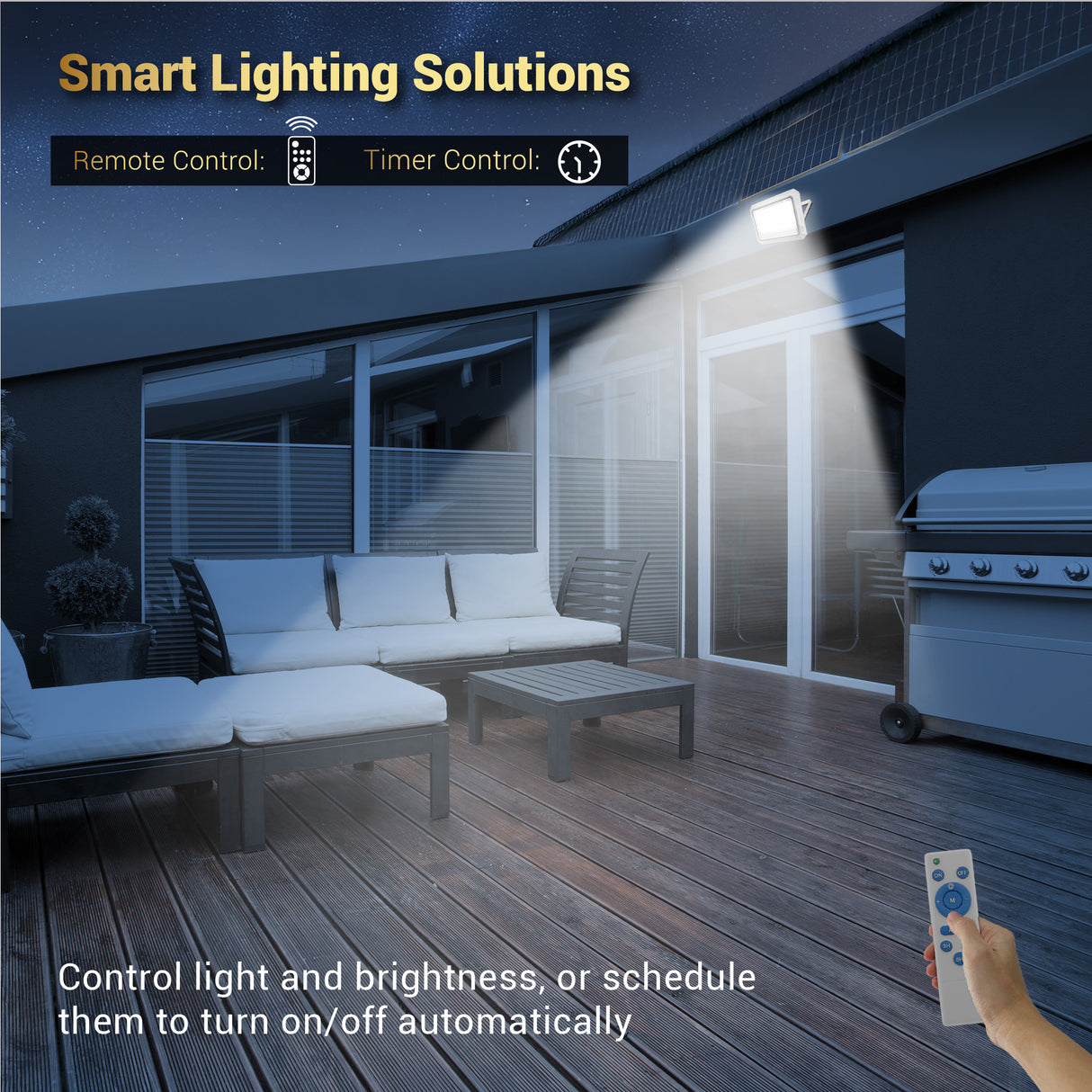 Dylect Luxe 100W Solar Flood Light