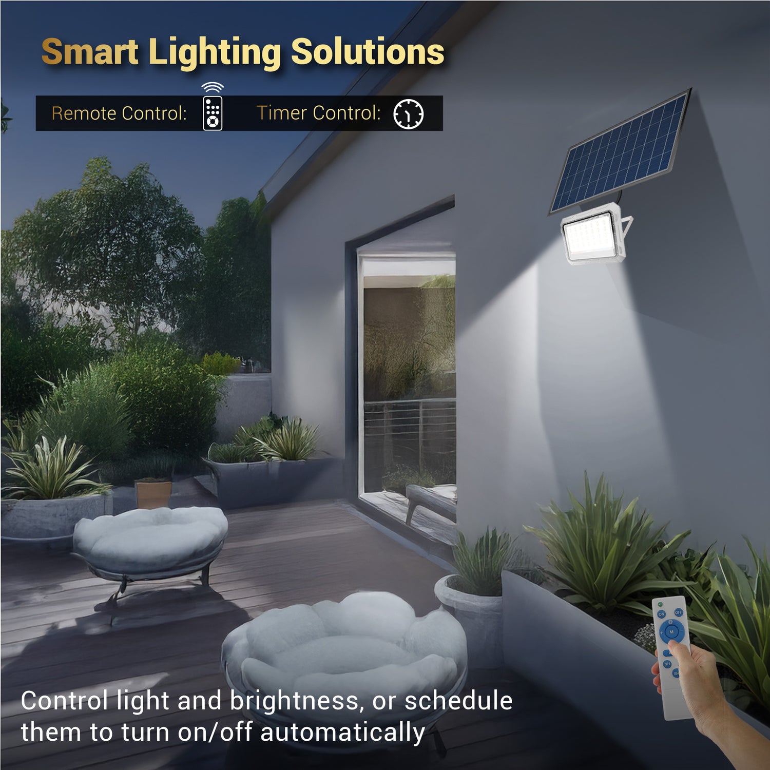 Dylect Luxe 150W Solar Flood Light