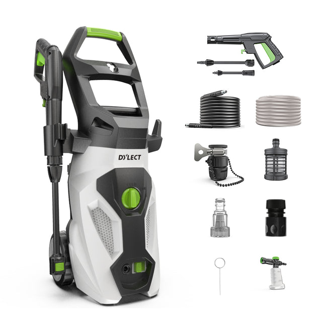 Dylect Ultra Power Max High Pressure Washer with spray gun, hose pipe and cleaning accessories for car washing