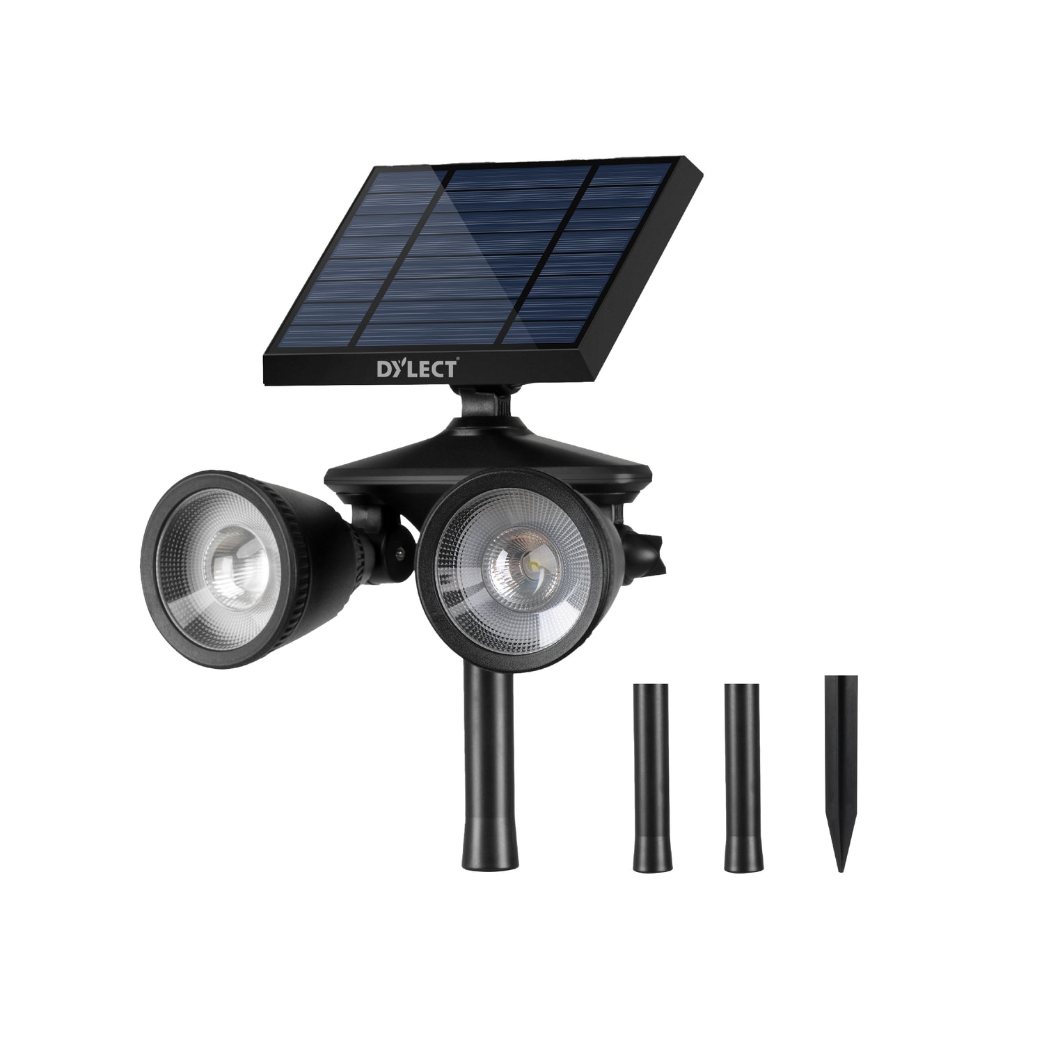 Dylect LUXE Solar Dual Head Garden Light
