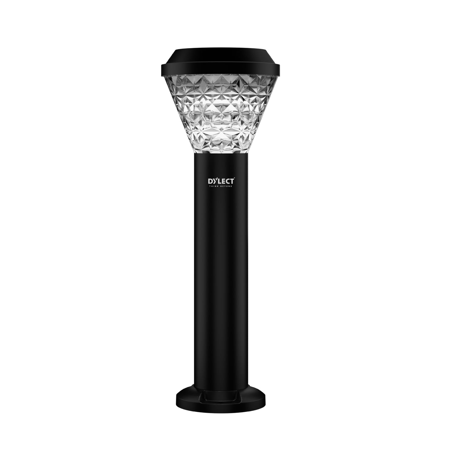 Dylect Luxe Solar Lawn Pillar Light - Cone Shape