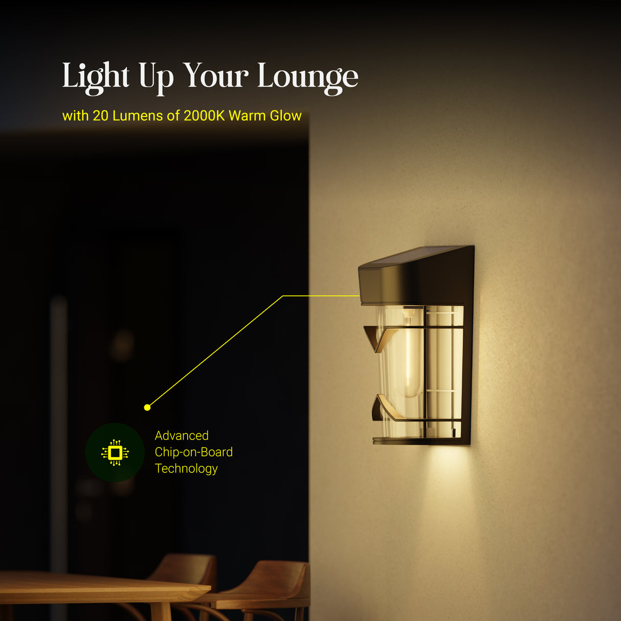 DYLECT Solar Eco Wall Sensor Lantern Light (S)