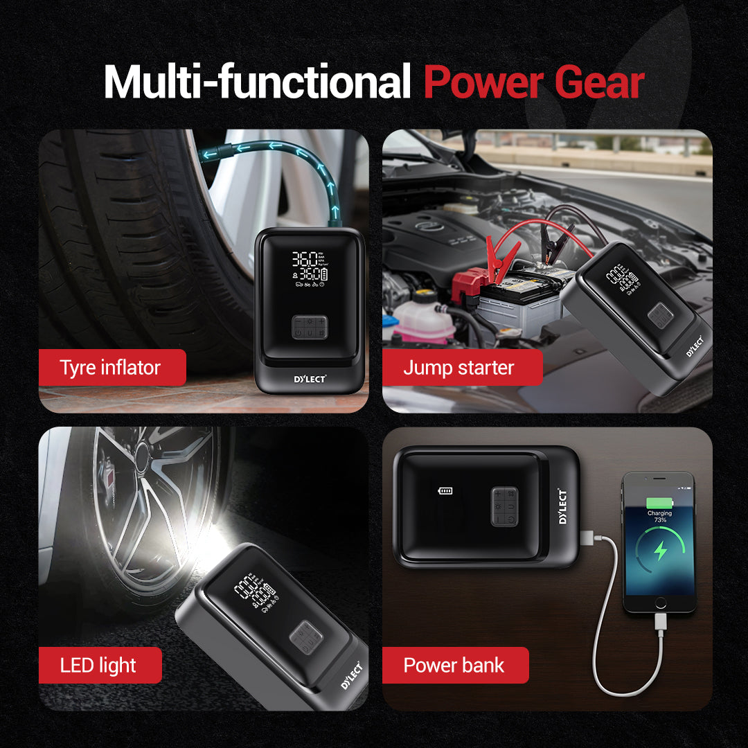 Dylect® AIR NOVA 4-in-1 Jump Starter & Tyre Inflator