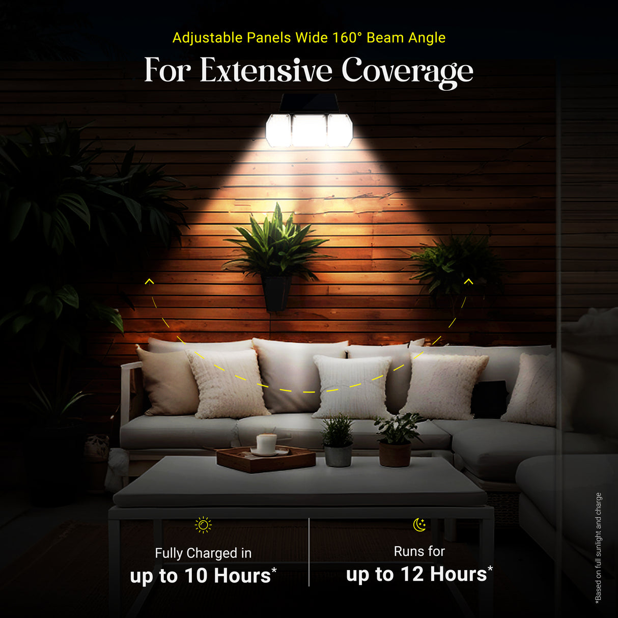 Dylect Solar Eco Multi Panel Solar Security Light – 3 Panels