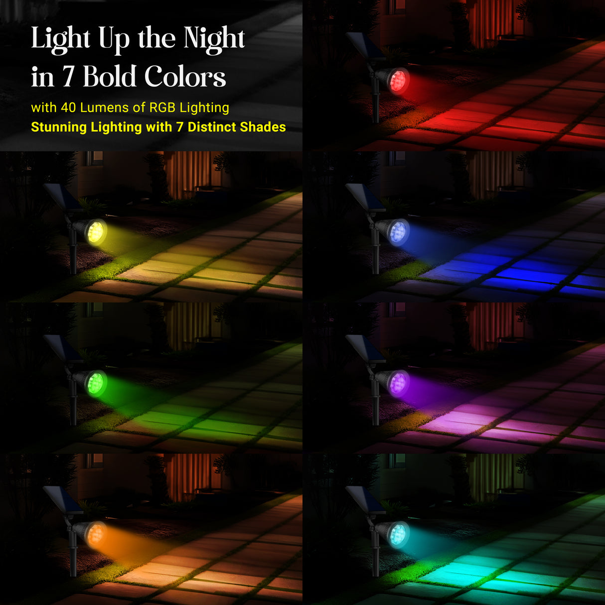 DYLECT Solar Eco RGB Landscape Spot Light (RGB)