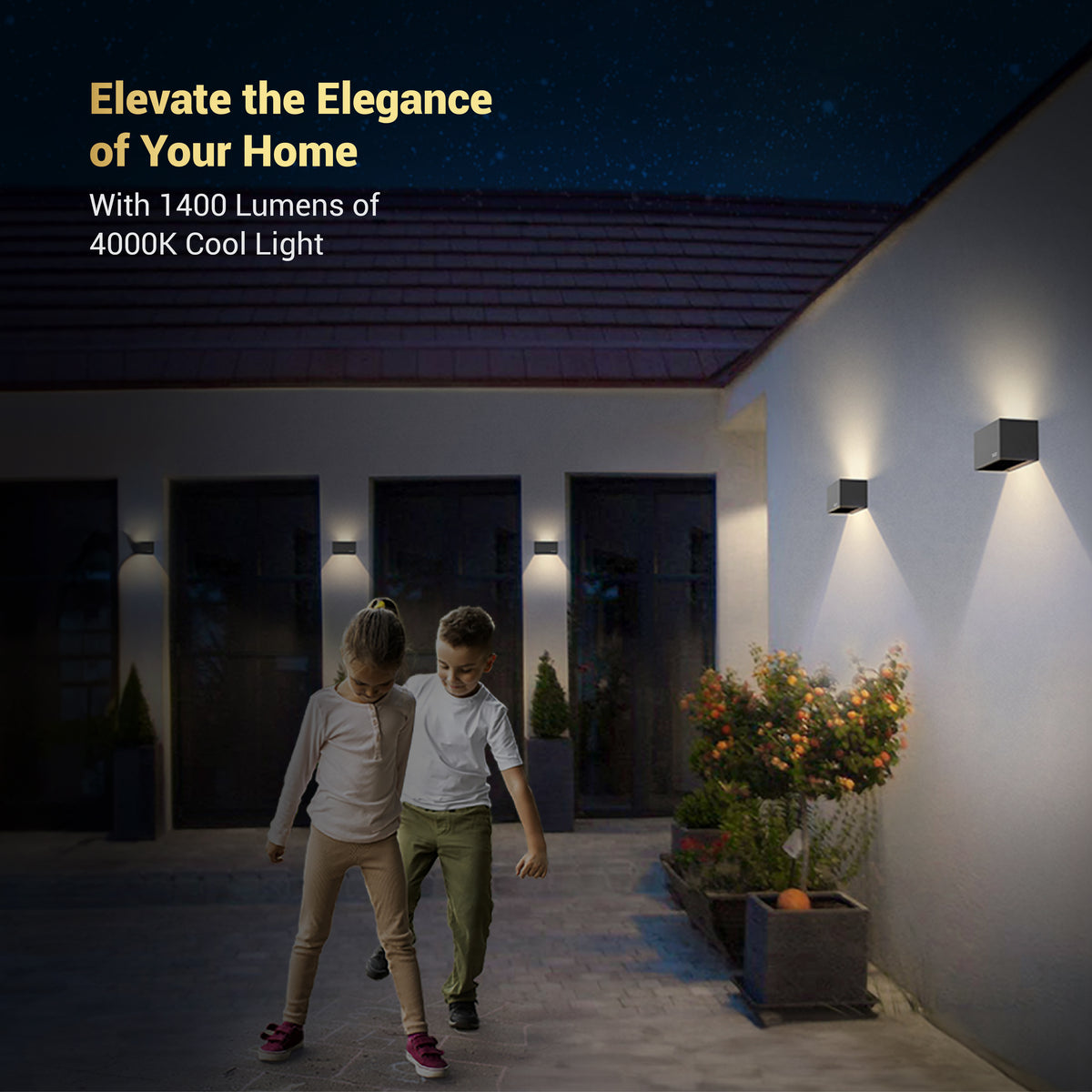 Dylect Solar LUXE 1400L UpDown Wall Light