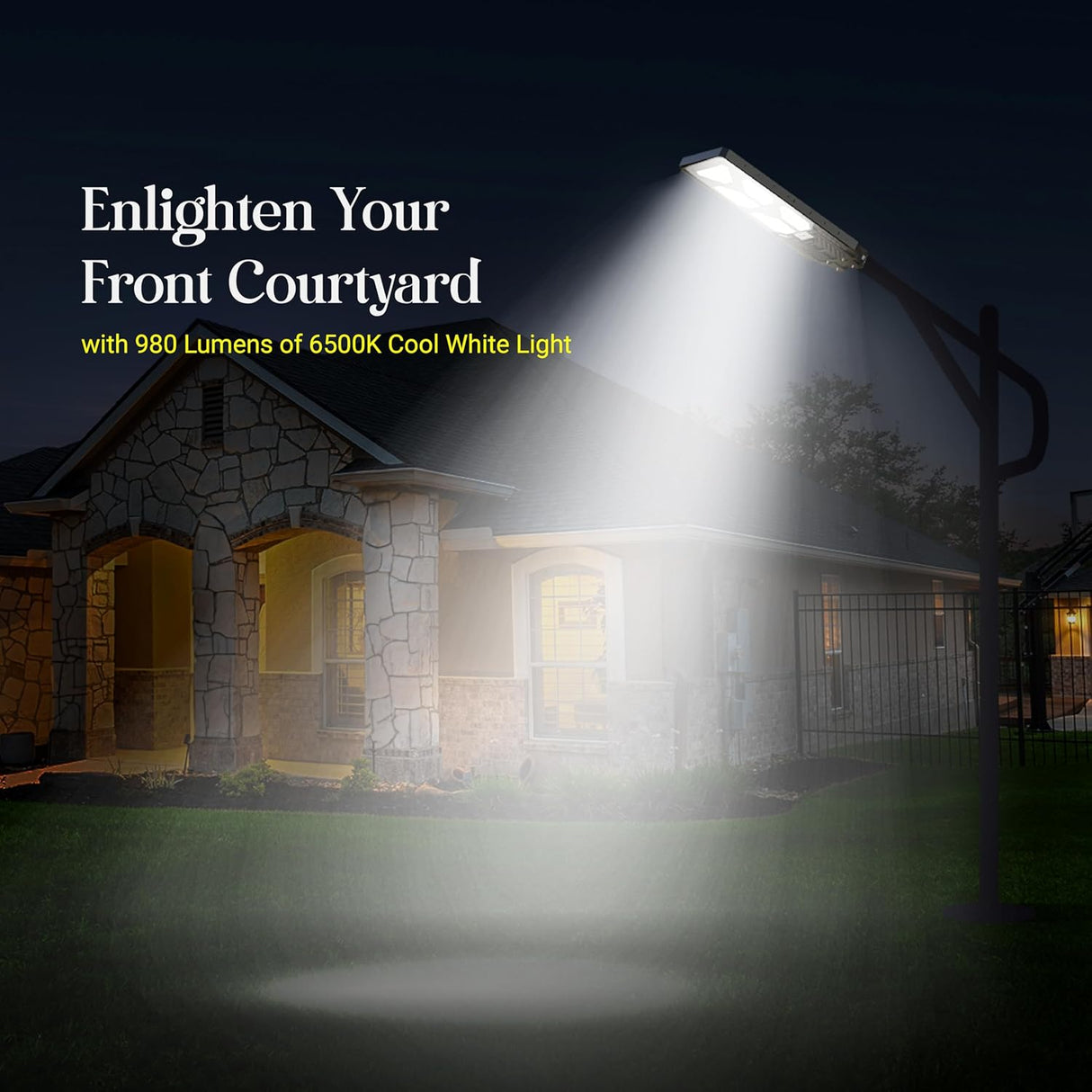 DYLECT 500W Solar Street Light with Motion Sensor