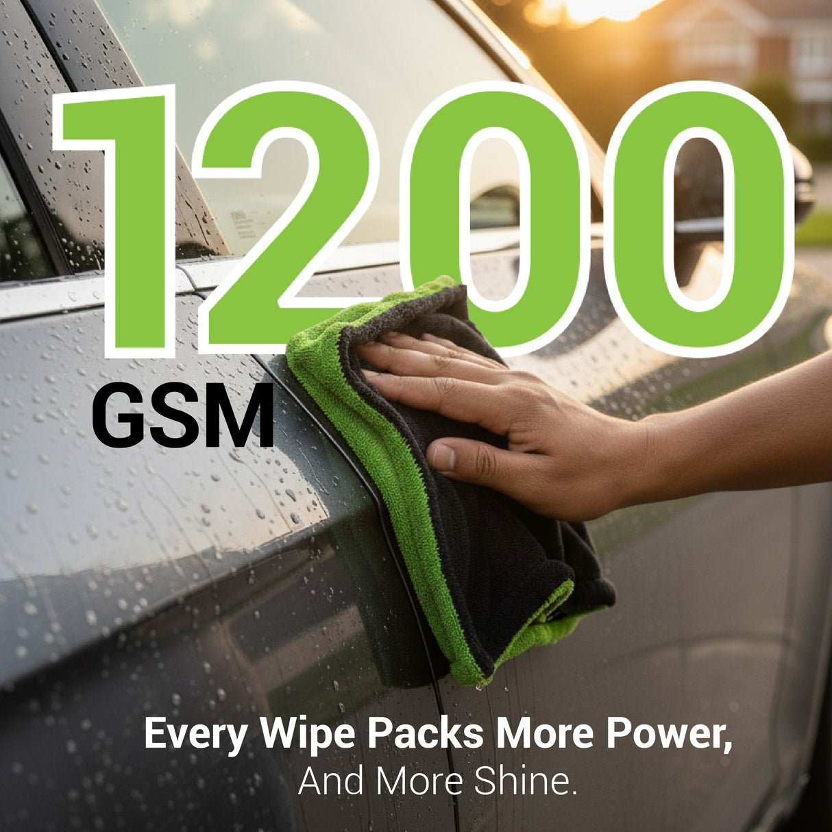 Dylect 1200 GSM Premium Microfiber Car Drying Towel