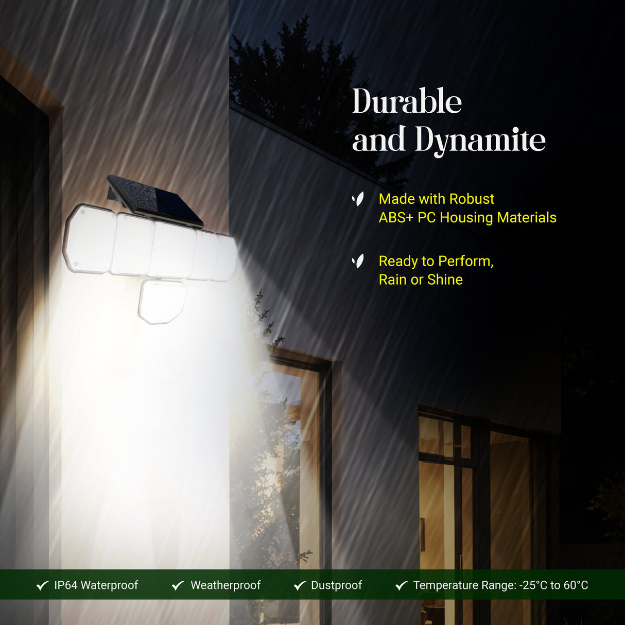 Dylect Solar Eco Multi Panel Solar Security Light – 6 Panels