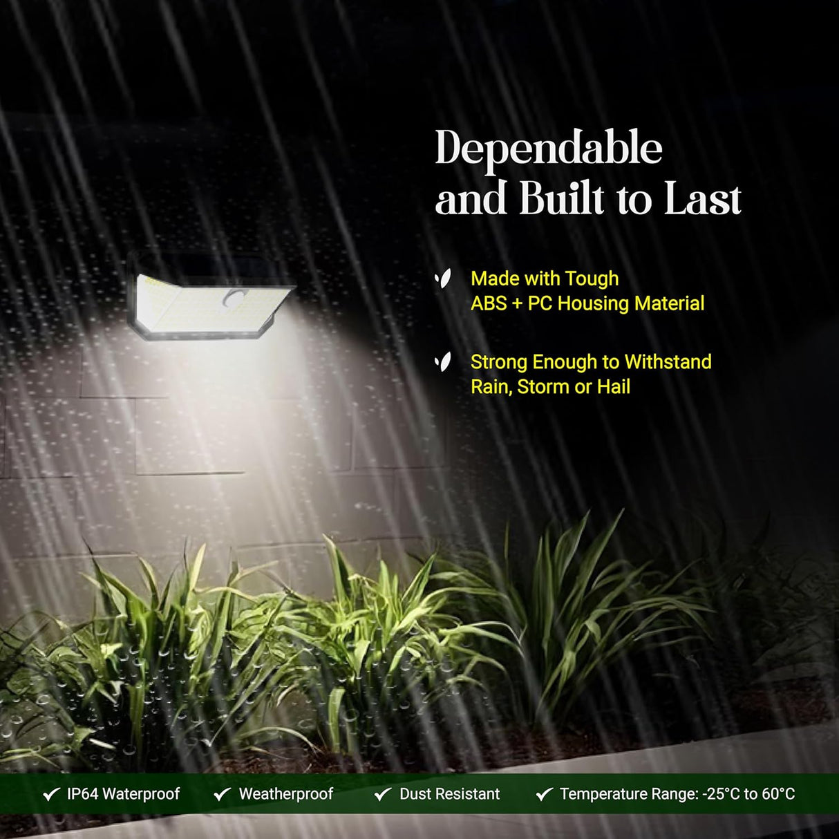 DYLECT Solar Eco Wall Sensor Light (420lm)