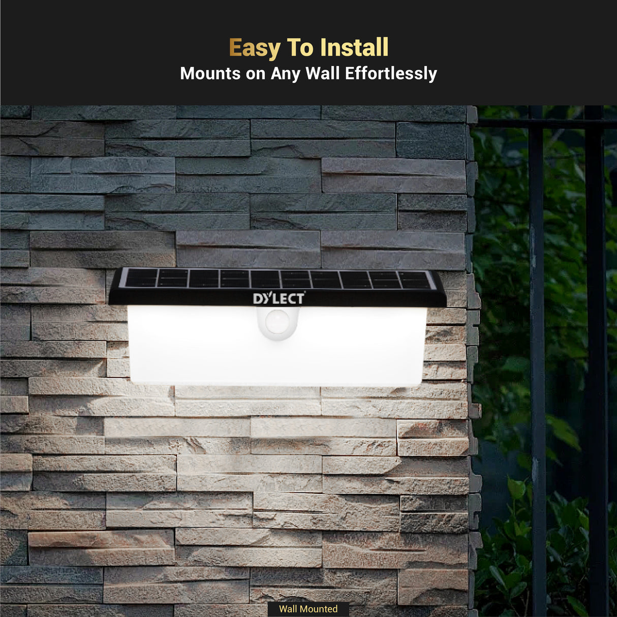Dylect LUXE Solar Motion Wall Light