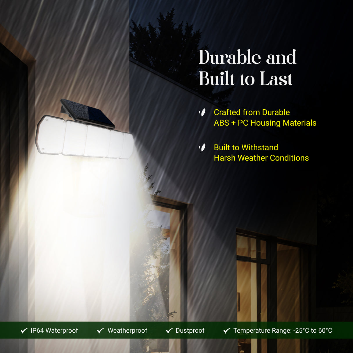 Dylect Solar Eco Multi Panel Solar Security Light – 5 Panels