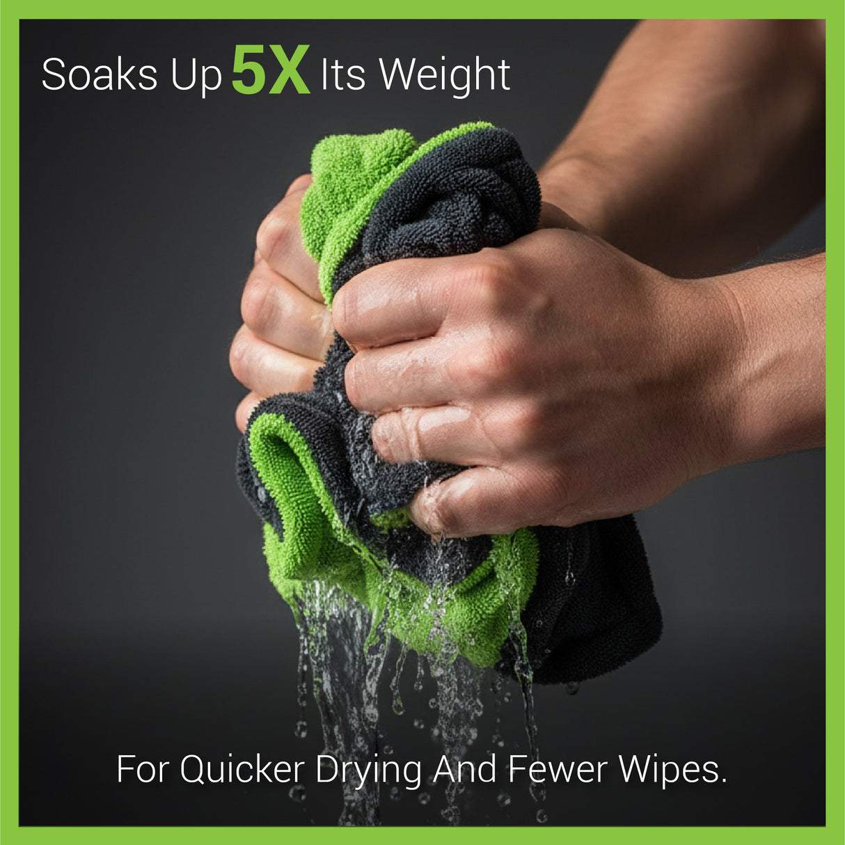 Dylect 1200 GSM Premium Microfiber Car Drying Towel