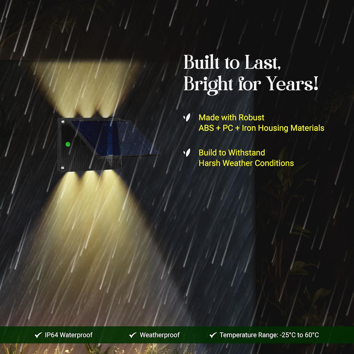 Dylect Eco Solar LED Wall Washer Light (2 Direction Beam Projection)