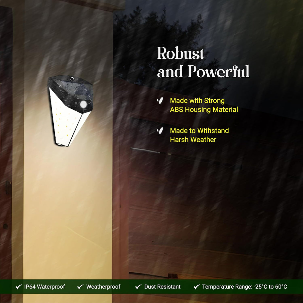 DYLECT Solar Diamond Slim Wall Light (S)