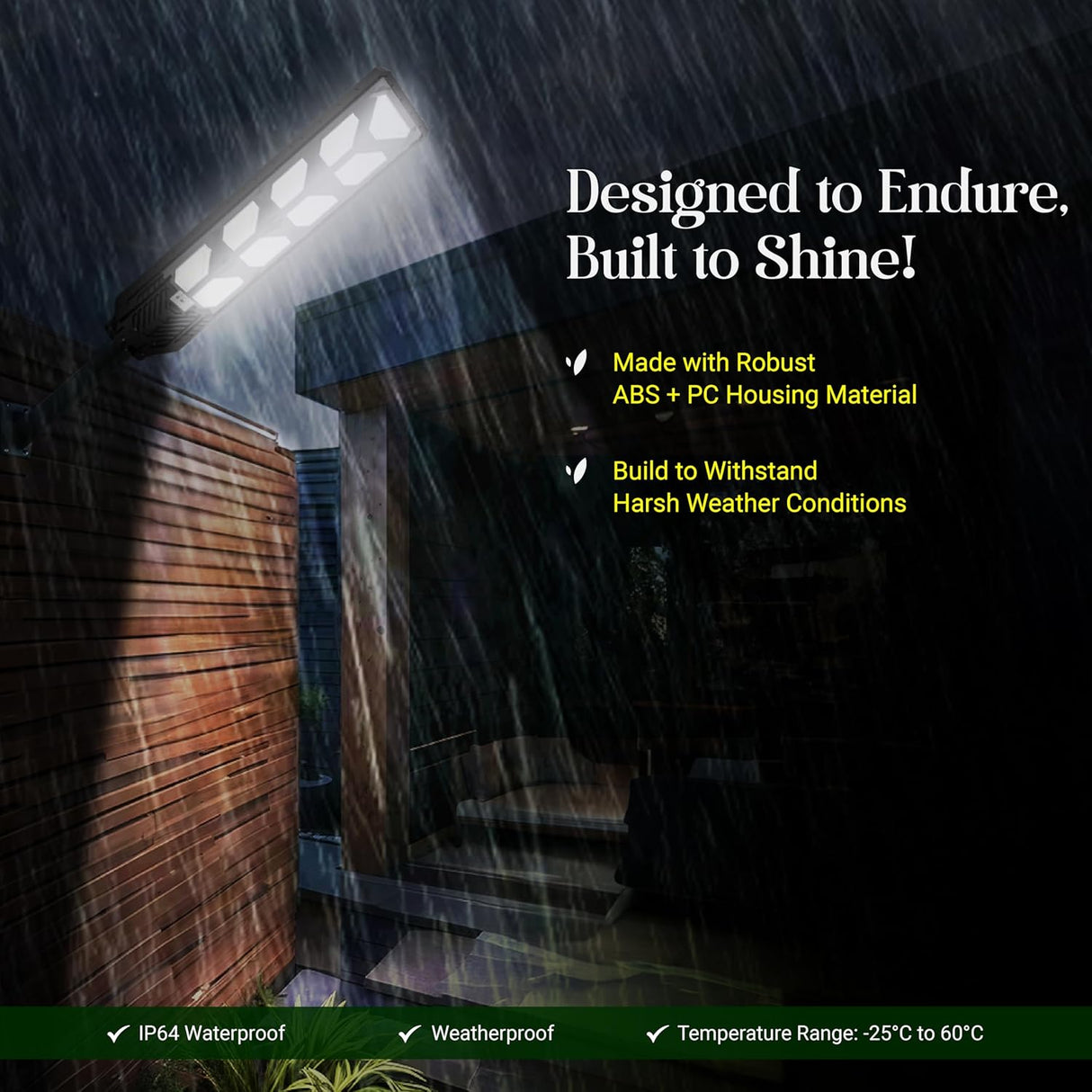 DYLECT 900W Solar Street Light with Motion Sensor