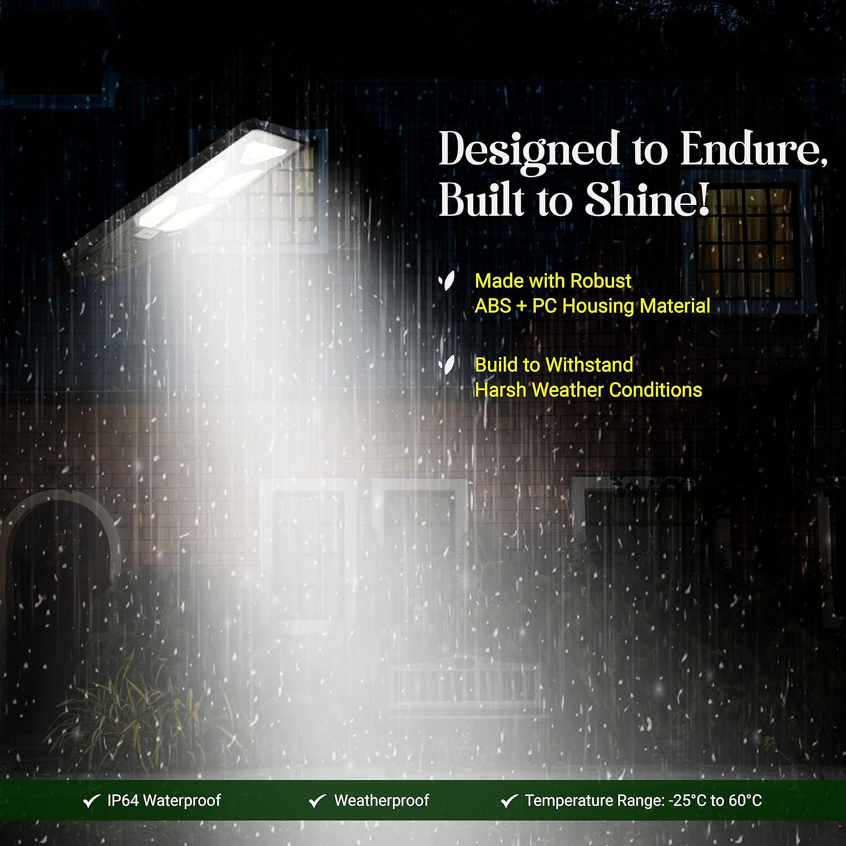 DYLECT 500W Solar Street Light with Motion Sensor