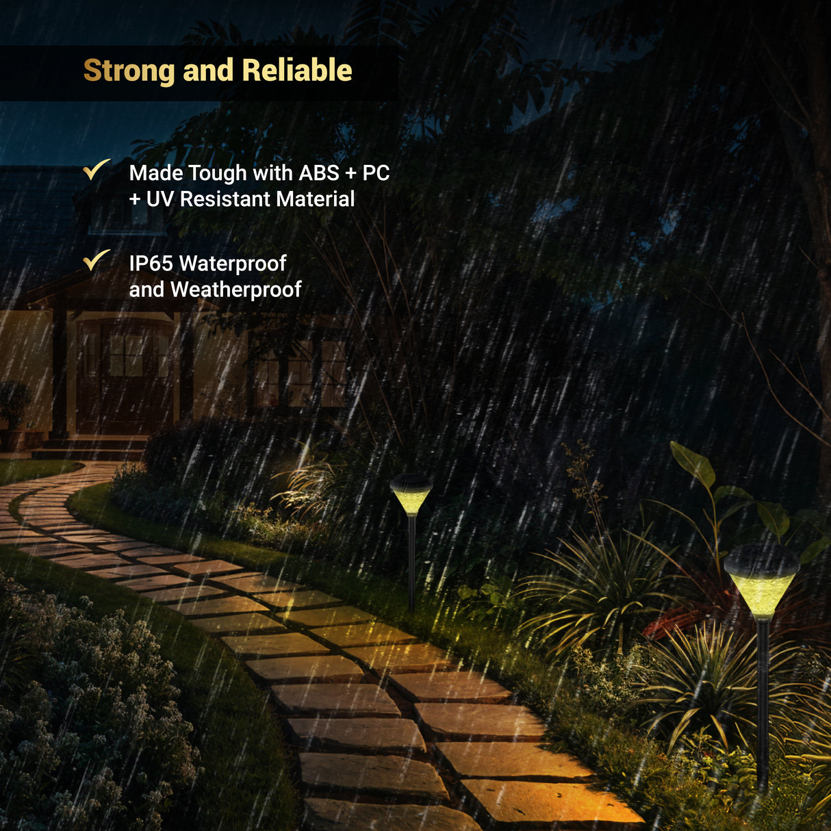 Dylect Luxe Solar Spike Garden Light - Cone Shape