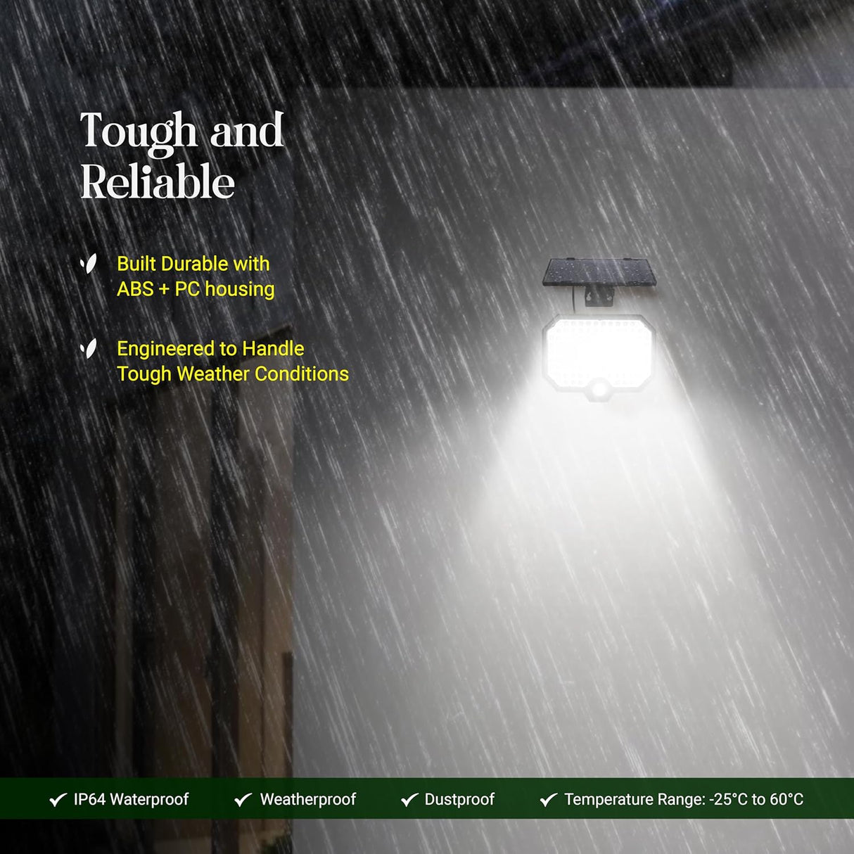 DYLECT Solar Eco LED Security Light with Separate Panel