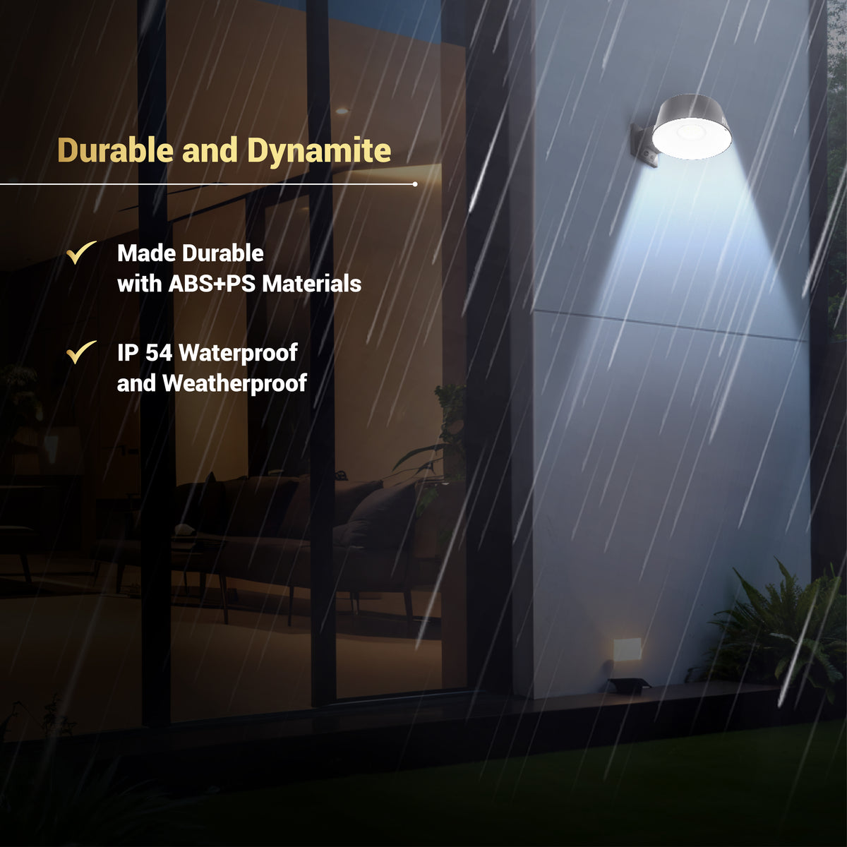 Dylect Luxe Solar 1000L Wall Sensor Light