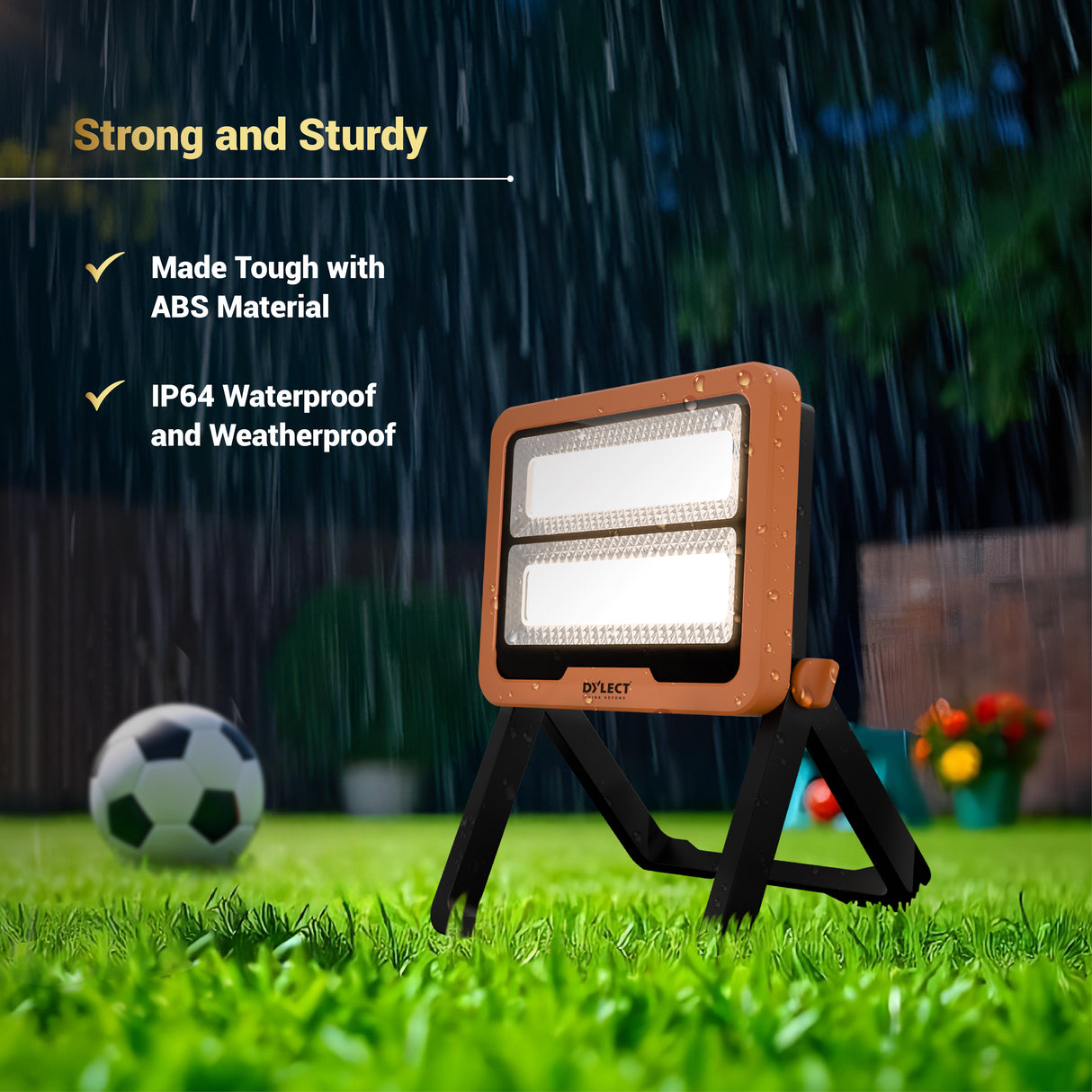 Dylect Luxe Solar Camping Light – Orange