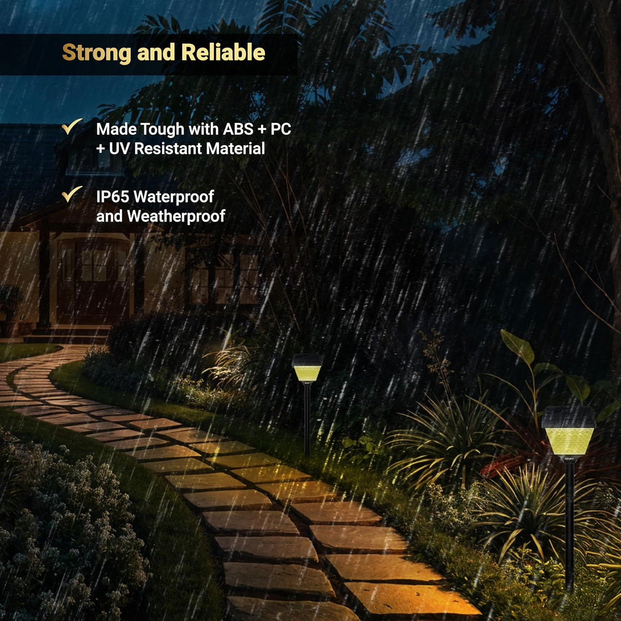 Dylect Luxe Solar Spike Garden Light - Pyramid Shape (Small)