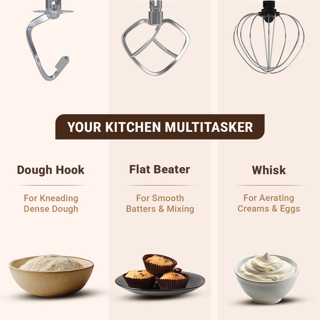 Dylect ArtiMix Stand Mixer | 1900W Motor with Fermentation Function