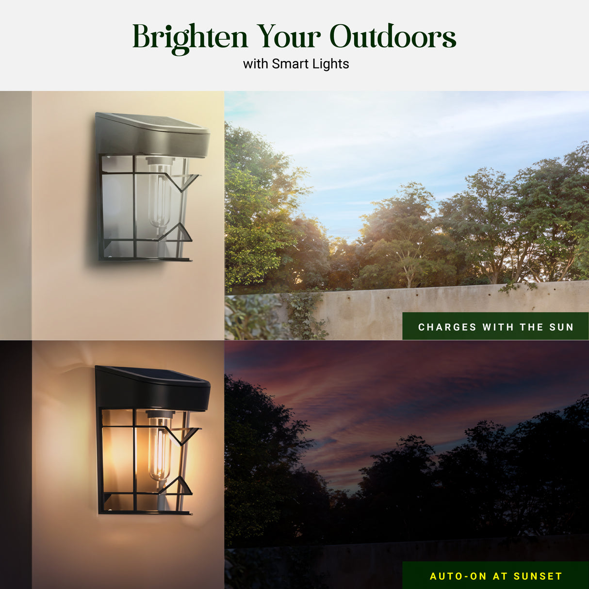 DYLECT Solar Eco Wall Sensor Lantern Light (S)