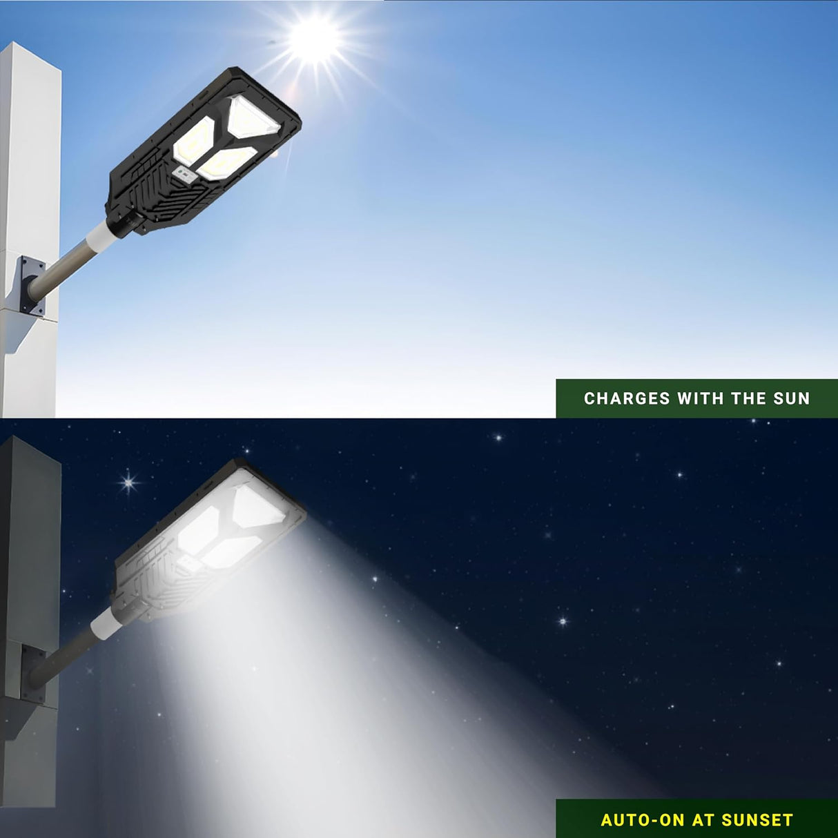 DYLECT 300W Solar Street Light with Motion Sensor