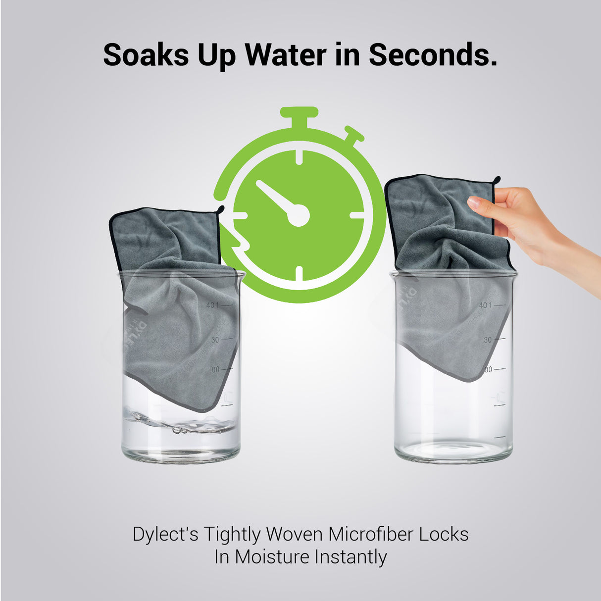 Dylect 600 GSM Microfiber Car Drying & Cleaning Towel