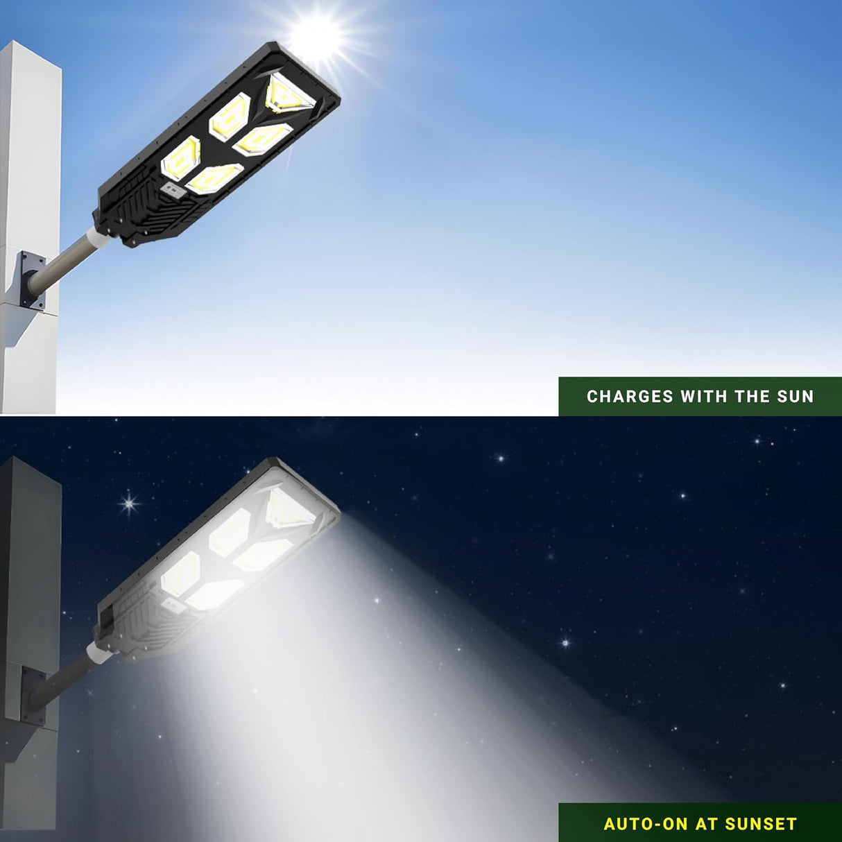 DYLECT 500W Solar Street Light with Motion Sensor