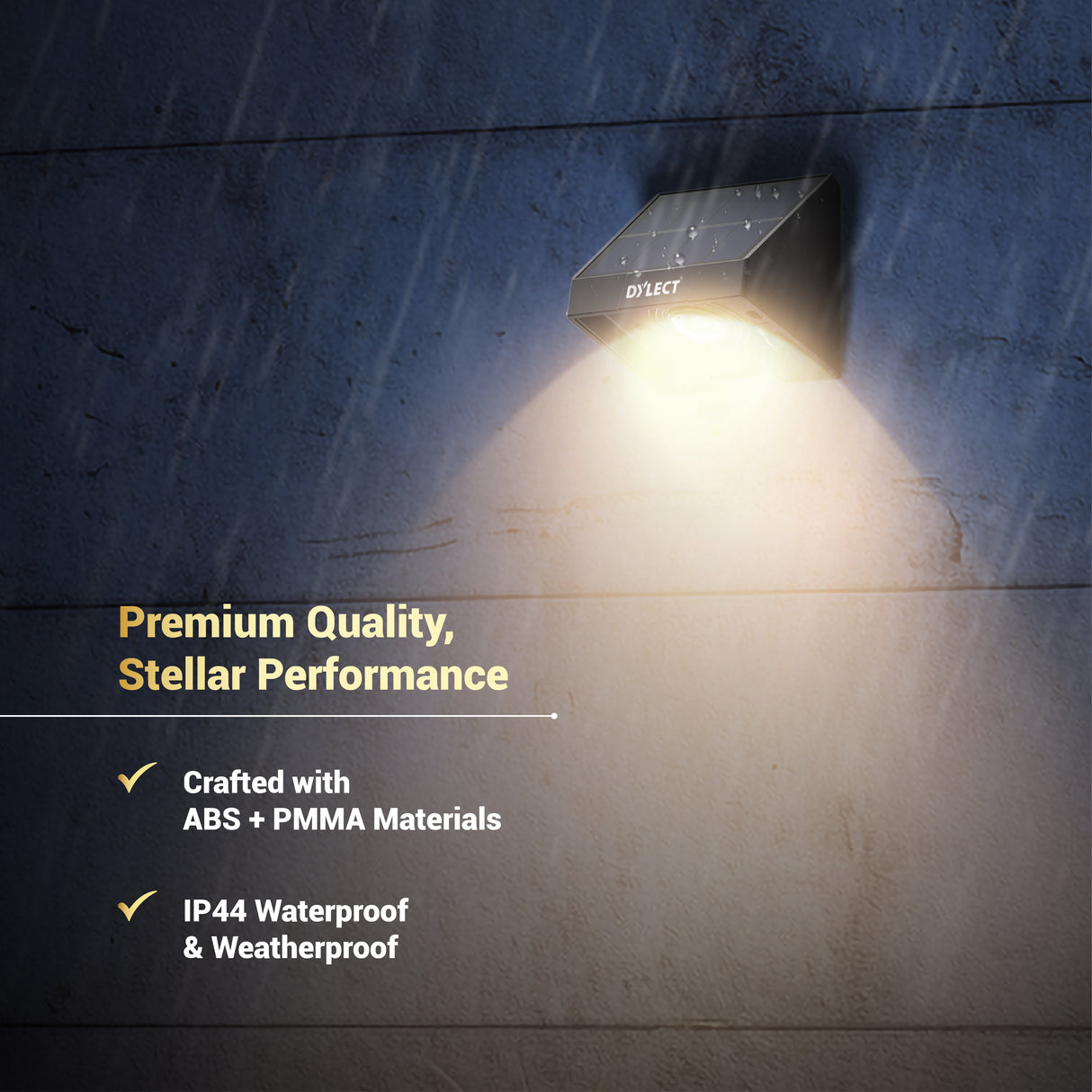 Dylect LUXE Solar Fence Downlight (1 LED)