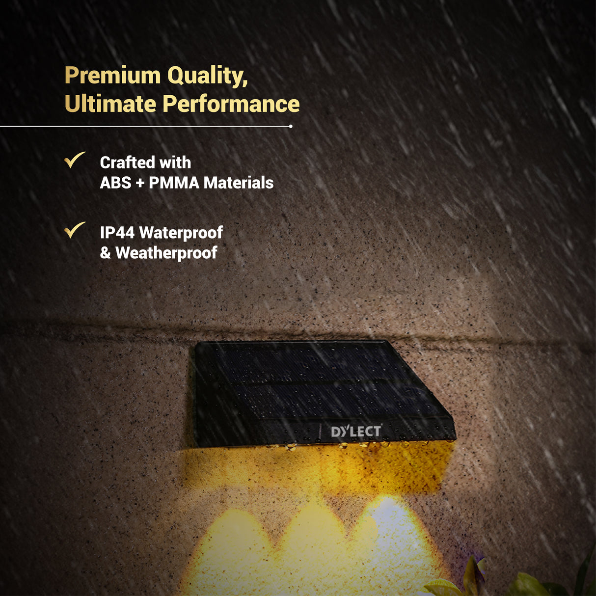 Dylect LUXE Solar Fence Downlight (3 LED)