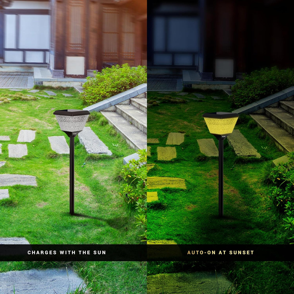 Dylect Luxe Solar Spike Garden Light - Pyramid Shape (Small)