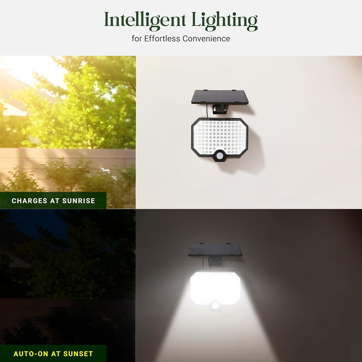 DYLECT Solar Eco LED Security Light with Separate Panel