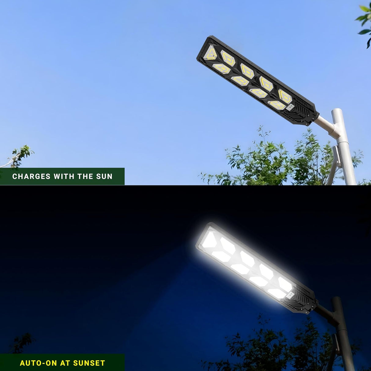 DYLECT 900W Solar Street Light with Motion Sensor