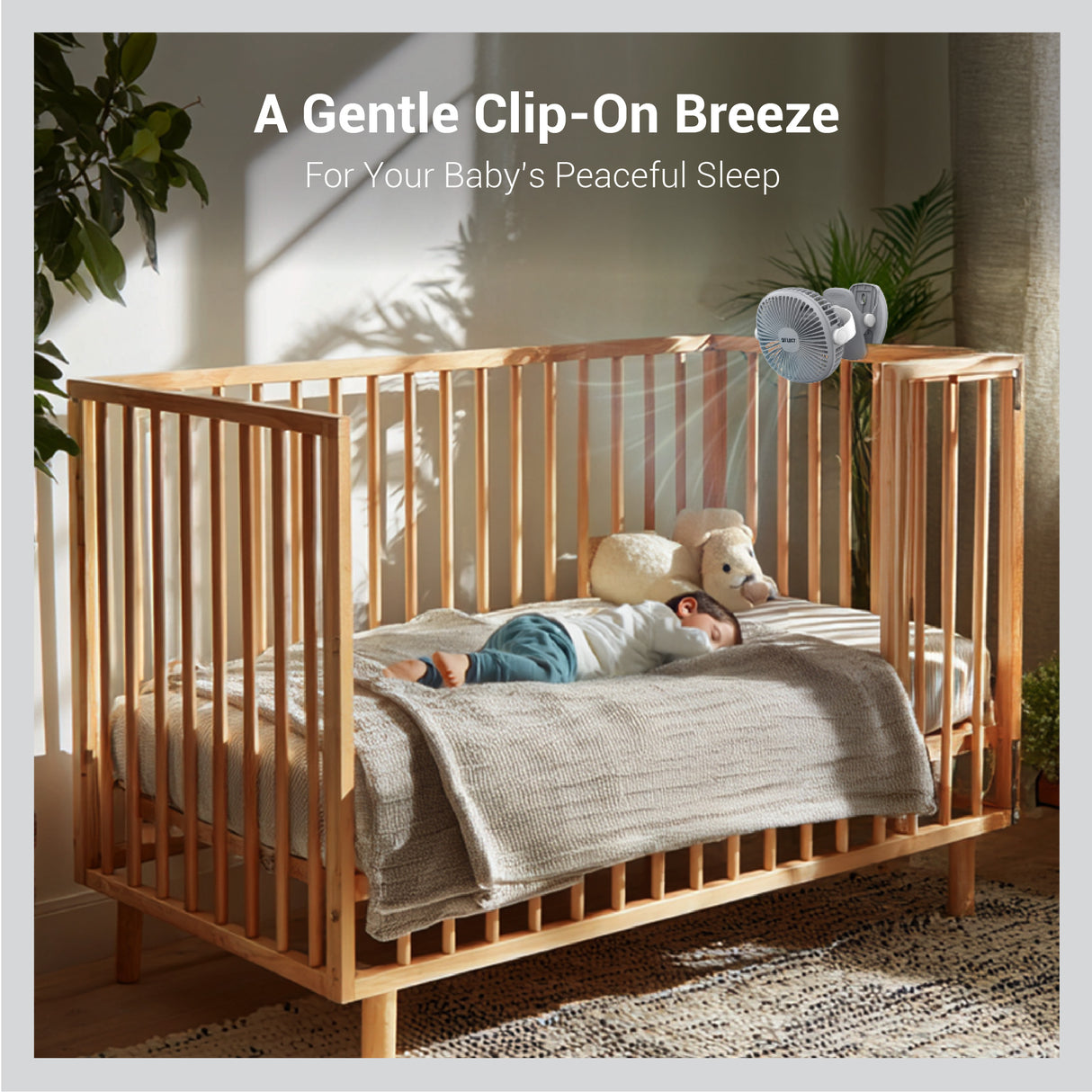 Dylect Briza Clipmate fan — Steel grey