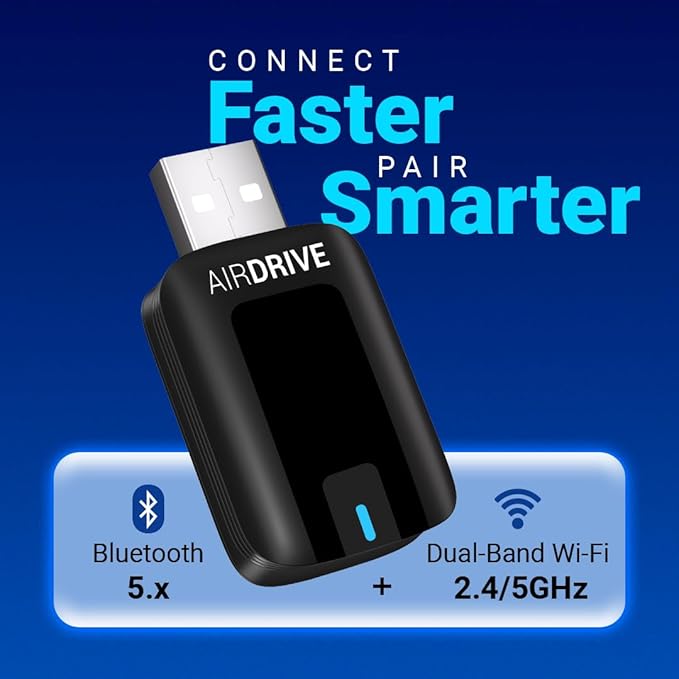 Dylect® AirDrive Wireless CarPlay & Android Auto Adapter