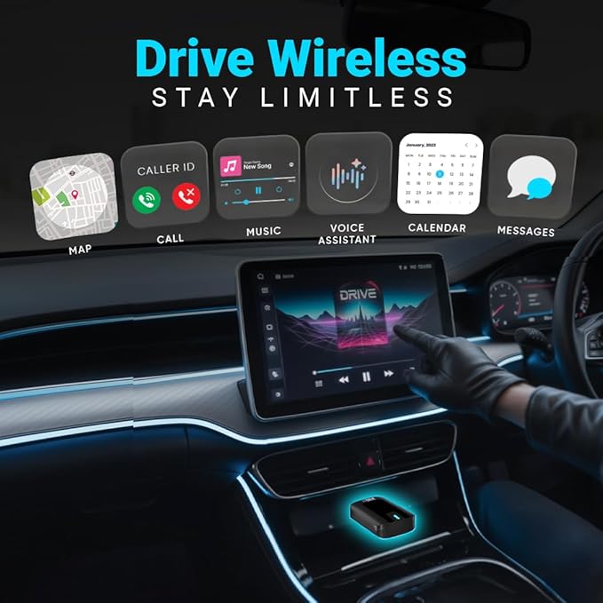 Dylect® AirDrive Wireless CarPlay & Android Auto Adapter