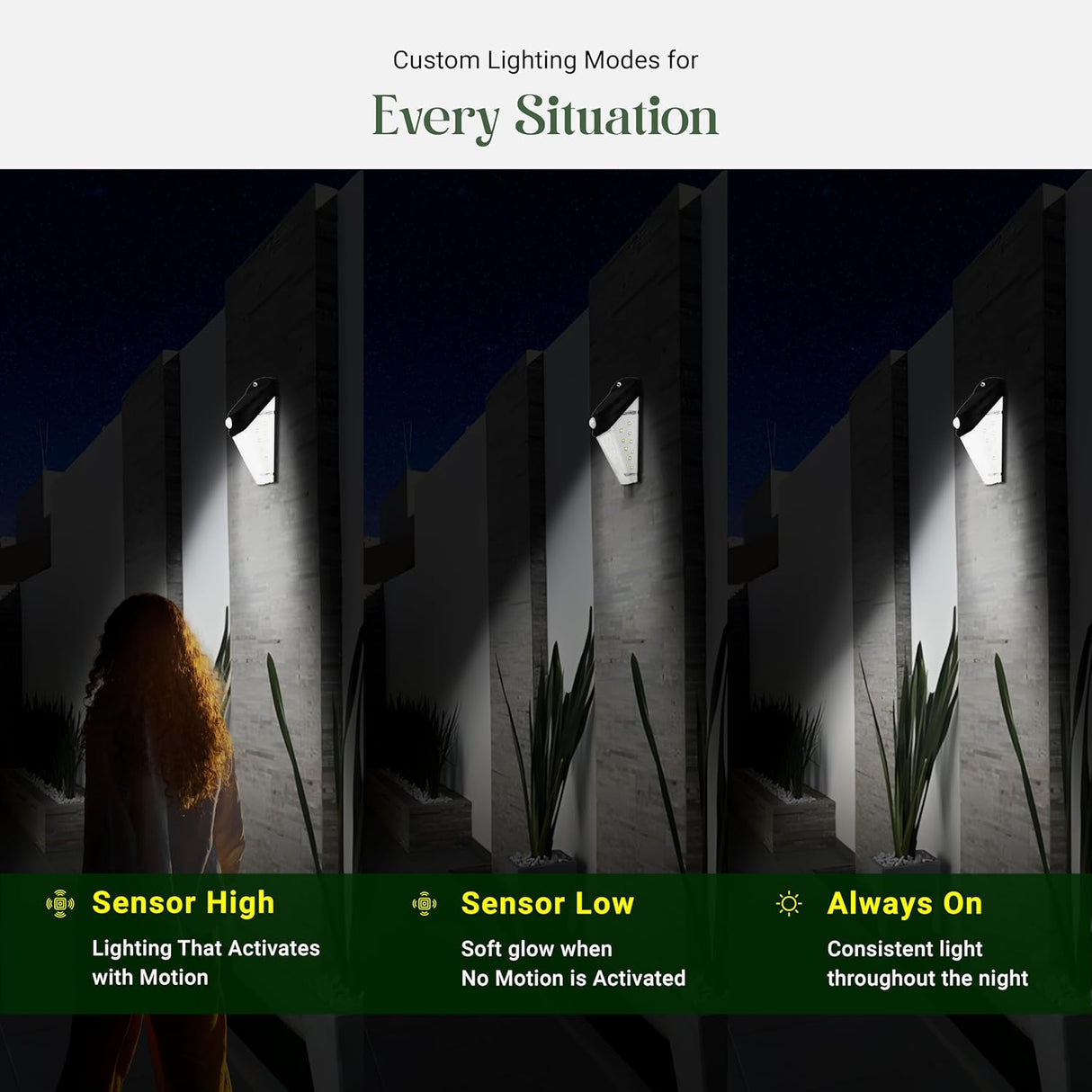 DYLECT Solar Diamond Slim Wall Light (S)