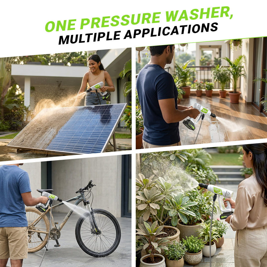 AirWash Go - Cordless Pressure Washer Gun (Light Grey)