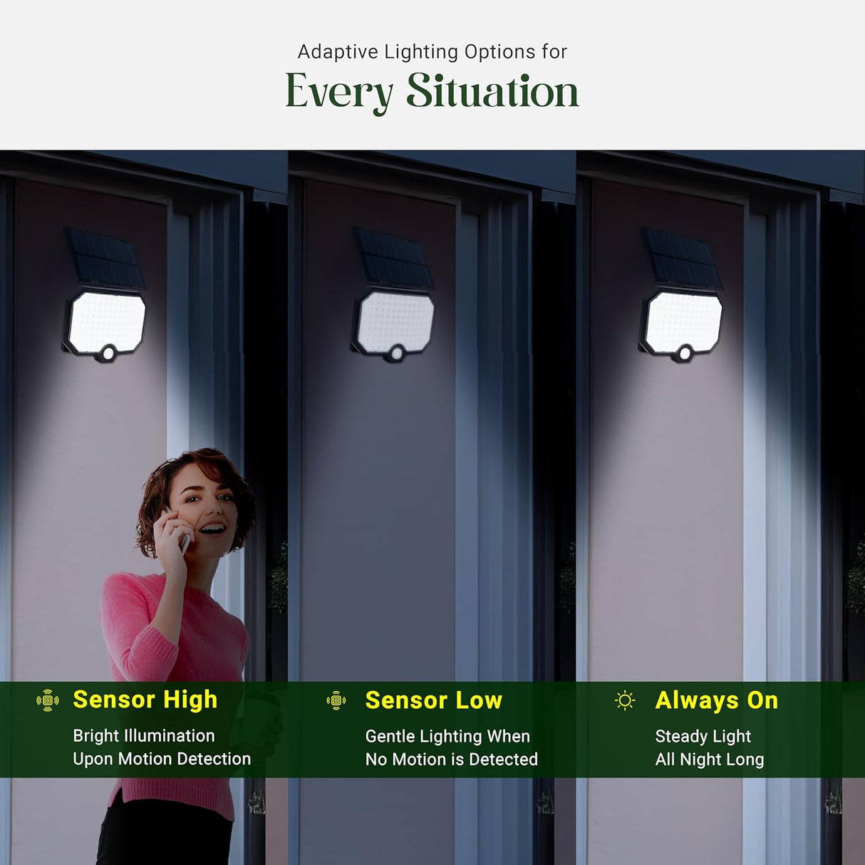 DYLECT Solar Eco LED Security Light with Separate Panel