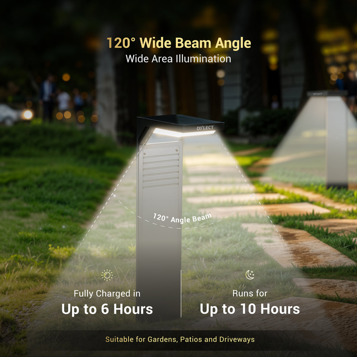 Dylect LUXE Solar Garden Pathway Light