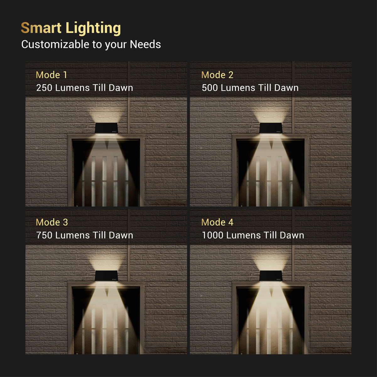 Dylect Solar LUXE 1400L UpDown Wall Light