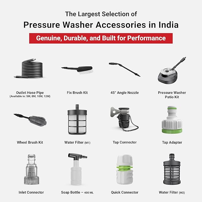 Dylect 12M Pressure Washer Outlet Hose Pipe