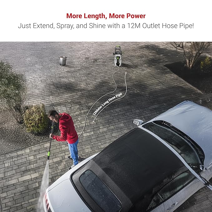 Dylect 12M Pressure Washer Outlet Hose Pipe