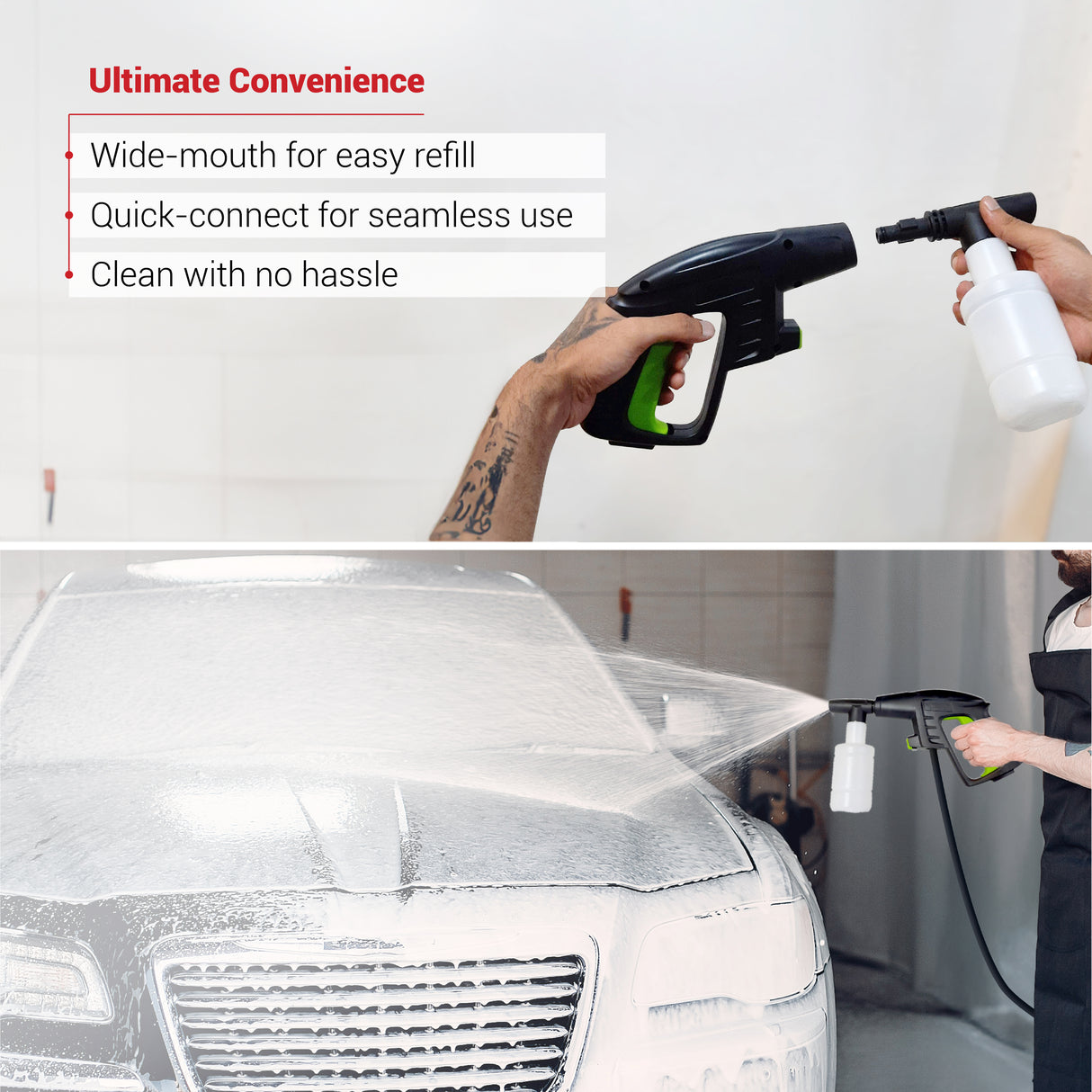 DYLECT High Pressure Washer Soap Bottle – 400 ML