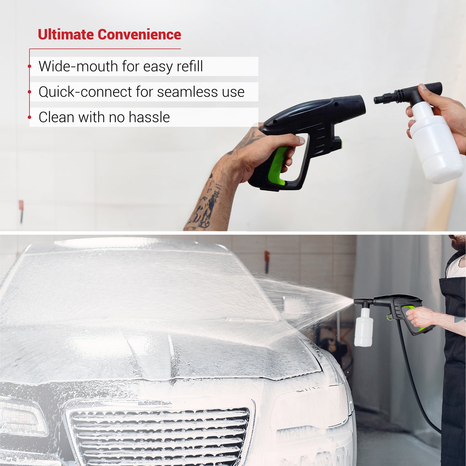 DYLECT High Pressure Washer Soap Bottle – 400 ML