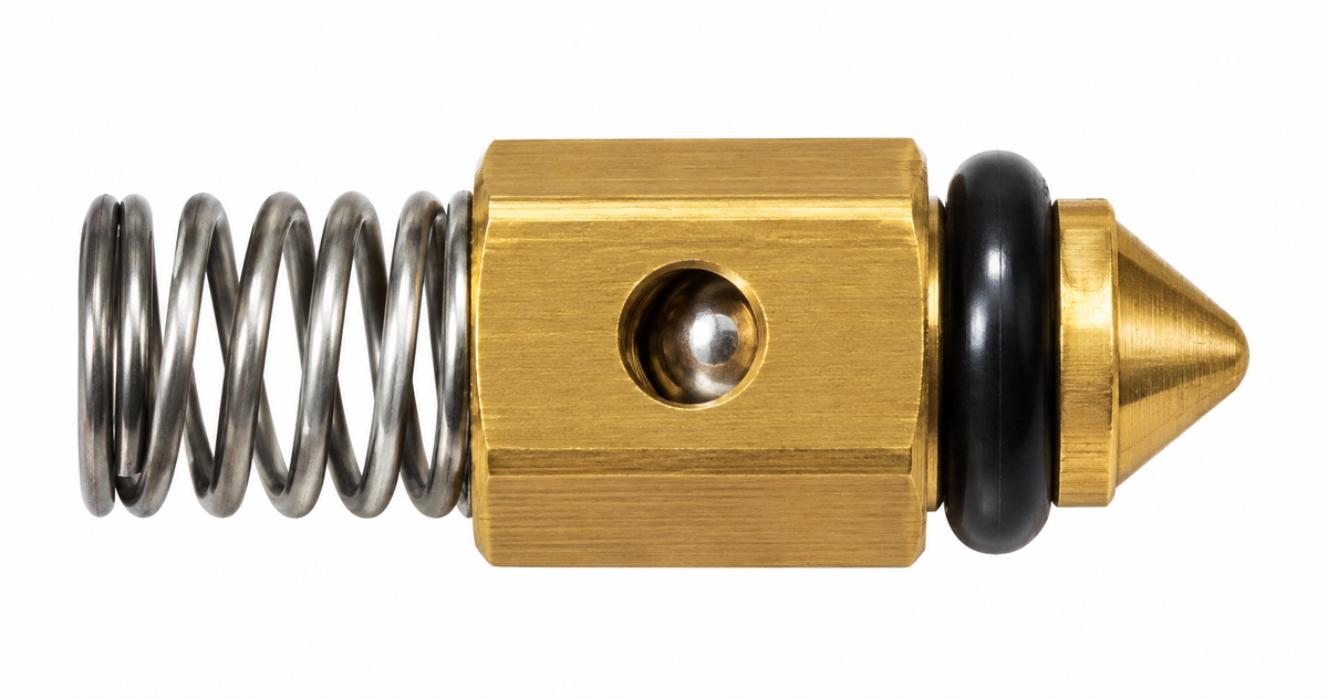 Dylect® Force Pressure Washer Check Valve Assembly (Water Flow Control Valve) φ9.7×20 mm | Nylon 6,6 GF30 One-Way Valve for Pump Head