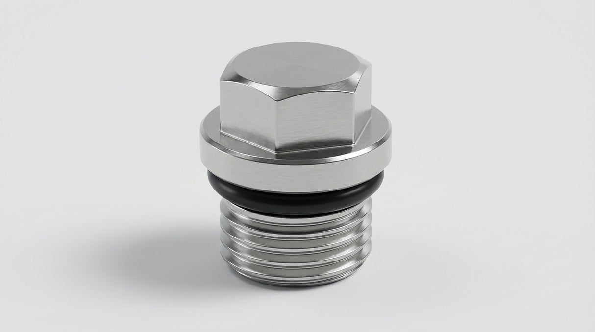 Dylect® Pressure Washer Check Valve Plug (Pump Head Valve Cap, Aluminum Alloy, φ14.5×16 mm)